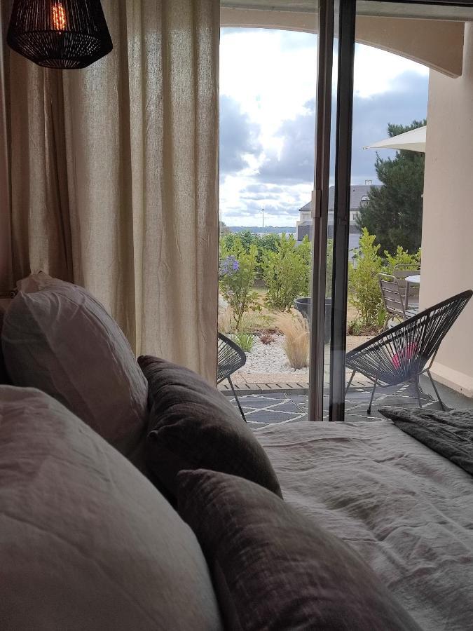 Le 3 Appartement Vue Mer Avec Jardin 100M De La Plage Et De La Thalasso Concarneau Exteriör bild
