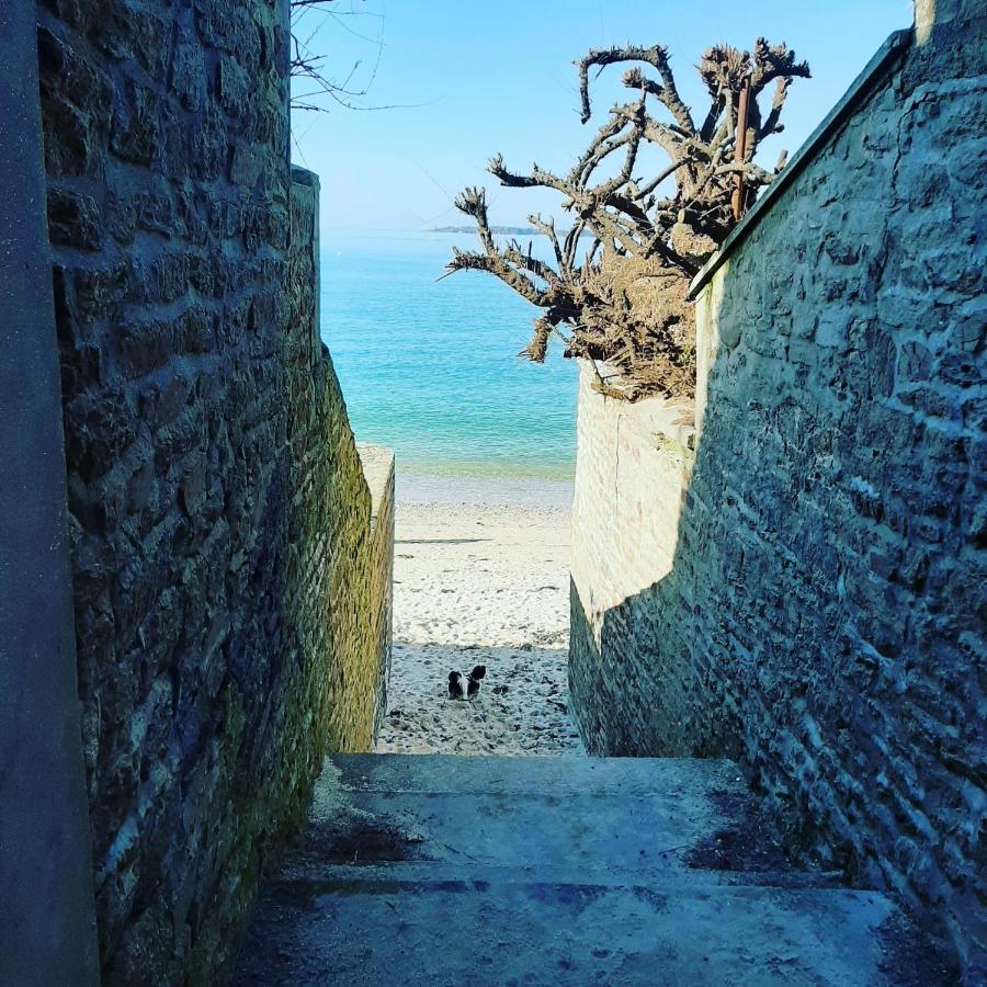 Le 3 Appartement Vue Mer Avec Jardin 100M De La Plage Et De La Thalasso Concarneau Exteriör bild